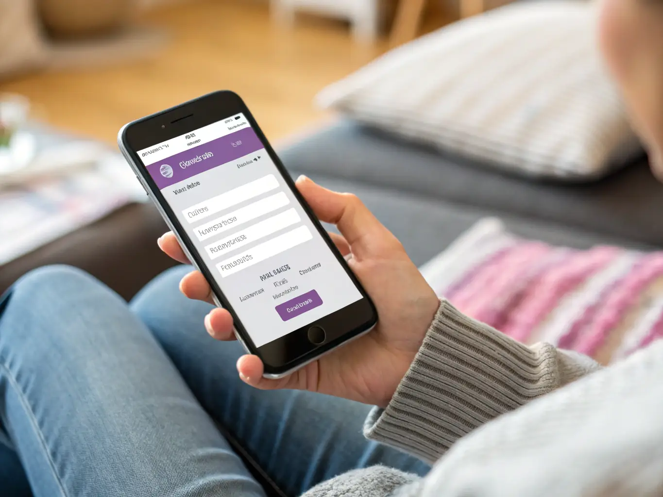 A vibrant image of travelers easily booking their tour on a mobile device, showcasing the convenience of real-time booking with Nosy Be Travel.